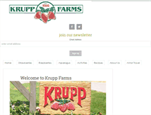 Tablet Screenshot of kruppfarms.com